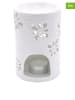 CANDEL-LITE Kominki (2 szt.) "Nyl" w kolorze białym - wys. 13 x Ø 8,5 cm