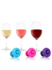 Vacu Vin 3er-Set: Weinpumpen-Stopfen in Pink/ Blau/ Lila