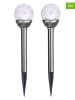 STAR Trading 2-delige set: ledsolartuinstekers "Roma" - (H)26,5 cm