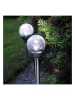 STAR Trading 2-delige set: ledsolartuinstekers "Roma" - (H)26,5 cm