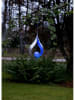 STAR Trading Decoratieve ledsolarhanger "Melilla" zilverkleurig/blauw - (H)32 cm