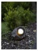 STAR Trading Solarna lampa LED "Rocky" w kolorze szarym - 20 x 16 cm
