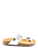 C´M Teenslippers zilverkleurig