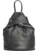 Mia Tomazzi Skórzany plecak "Sirietto" w kolorze czarnym - 28 x 35 x 13 cm