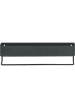 Sealskin Wandregal "Brix" in Schwarz - (B)35 x (H)10 x (T)8 cm