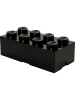 LEGO Opbergbox "Brick 8" zwart - (B)50 x (H)18 x (D)25 cm