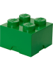 LEGO Pojemnik "Brick 4" w kolorze zielonym - 25 x 18 x 25 cm