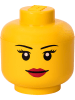 LEGO Aufbewahrungsbox "Girl" in Gelb - (H)27,1 x Ø 24 cm