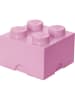 LEGO Aufbewahrungsbox "Brick 4" in Hellpink - (B)25 x (H)18 x (T)25 cm