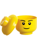 LEGO Aufbewahrungsbox "Boy" in Gelb - (H)18,5 x Ø 16 cm