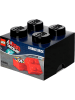 LEGO Pojemnik "Brick 4" w kolorze czarnym - 25 x 18 x 25 cm