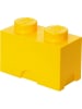 LEGO Pojemnik "Brick 2" w kolorze żółtym - 25 x 18 x 12,5 cm