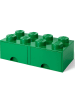 LEGO Pojemnik "Brick 8" w kolorze zielonym z szufladami - 50 x 18 x 25 cm