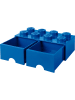 LEGO Schubladenbox "Brick 8" in Dunkelblau - (B)50 x (H)18 x (T)25 cm