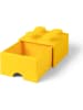 LEGO Ladebox "Brick 4" geel - (B)25 x (H)18 x (D)25 cm