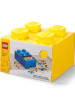 LEGO Pojemnik "Brick 4" w kolorze żółtym z szufladami - 25 x 18 x 25 cm