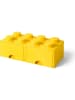LEGO Pojemnik "Brick 8" w kolorze żółtym z szufladami - 50 x 18 x 25 cm