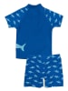 Playshoes 2-delige zwemoutfit "Haai" blauw