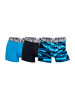 CR7 3-delige set: boxershorts donkerblauw/turquoise