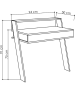 HanahHome Schreibtisch "Cowork" in Weiß - (B)94 x (H)91 x (T)50 cm