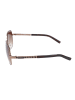 Guess Damskie okulary przeciwsłoneczne w kolorze złoto-jasnobrązowym