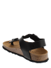Sunbay Teenslippers "Hibiscus" zwart