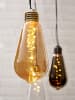 STAR Trading Dekoracyjna zawieszka LED "Glow" w kolorze pomarańczowym - wys. 13 x Ø 6 cm
