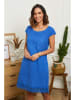 Le Monde du Lin Leinen-Kleid in Blau