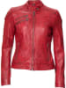 7eleven Lederjacke "Riviera" in Rot