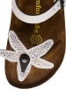 Comfortfusse Leder-Zehentrenner in Weiß