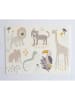 little nice things Bureaumat "Africa" beige/meerkleurig - (L)55 x (B)35 cm