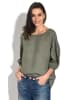 Le Jardin du Lin Leinen-Bluse in Khaki