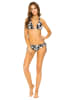 PHAX swimwear Bikini-Hose "Palm Beach" in Schwarz/Weiß