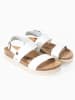 Sunbay Skórzane sandały "Kalmie" w kolorze białym