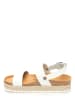 Sunbay Skórzane sandały w kolorze białym