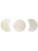 THE HOME DECO FACTORY 3-delige set: bijzettafels lichtbruin/wit