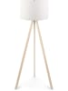 Evila Lampa stojąca "Ayd" w kolorze jasnobrązowo-białym - wys. 140 cm