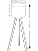 ABERTO DESIGN Lampa stojąca w kolorze brązowo-kremowym - wys. 140 x Ø 38 cm