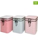 Eigenart 3-delige set: theedozen "Bella" roze/turquoise/lichtroze - 150 g