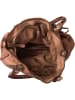 Mia Tomazzi Leren schoudertas "Comasina" taupe - (B)35 x (H)30 x (D)9 cm