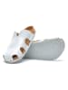 Comfortfusse Leder-Clogs "Trudi" in Weiß