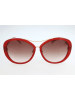 Bally Damskie okulary przeciwsłoneczne w kolorze złoto-czerwono-jasnobrązwym