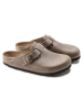 Birkenstock Leder-Clogs "Boston" in Beige