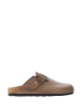 Birkenstock Skórzane chodaki w kolorze brązowym