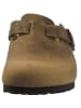 Birkenstock Leren clogs "Boston" bruin - wijdte S