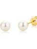 Revoni Gold-Ohrstecker mit Perlen