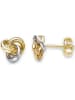 Revoni Weißgold-/Gold-Ohrstecker