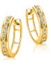 Revoni Gold-Creolen mit Diamanten