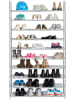 STORE IT Schoenenkast grijs - (B)100 x (H)174 x (D)28 cm