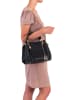 Mia Tomazzi Leren handtas "Garda" zwart - (B)26 x (H)21 x (D)13 cm